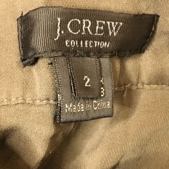 J. Crew Collection Sz 2 100% Silk Shorts Gray - Picture 4 of 5